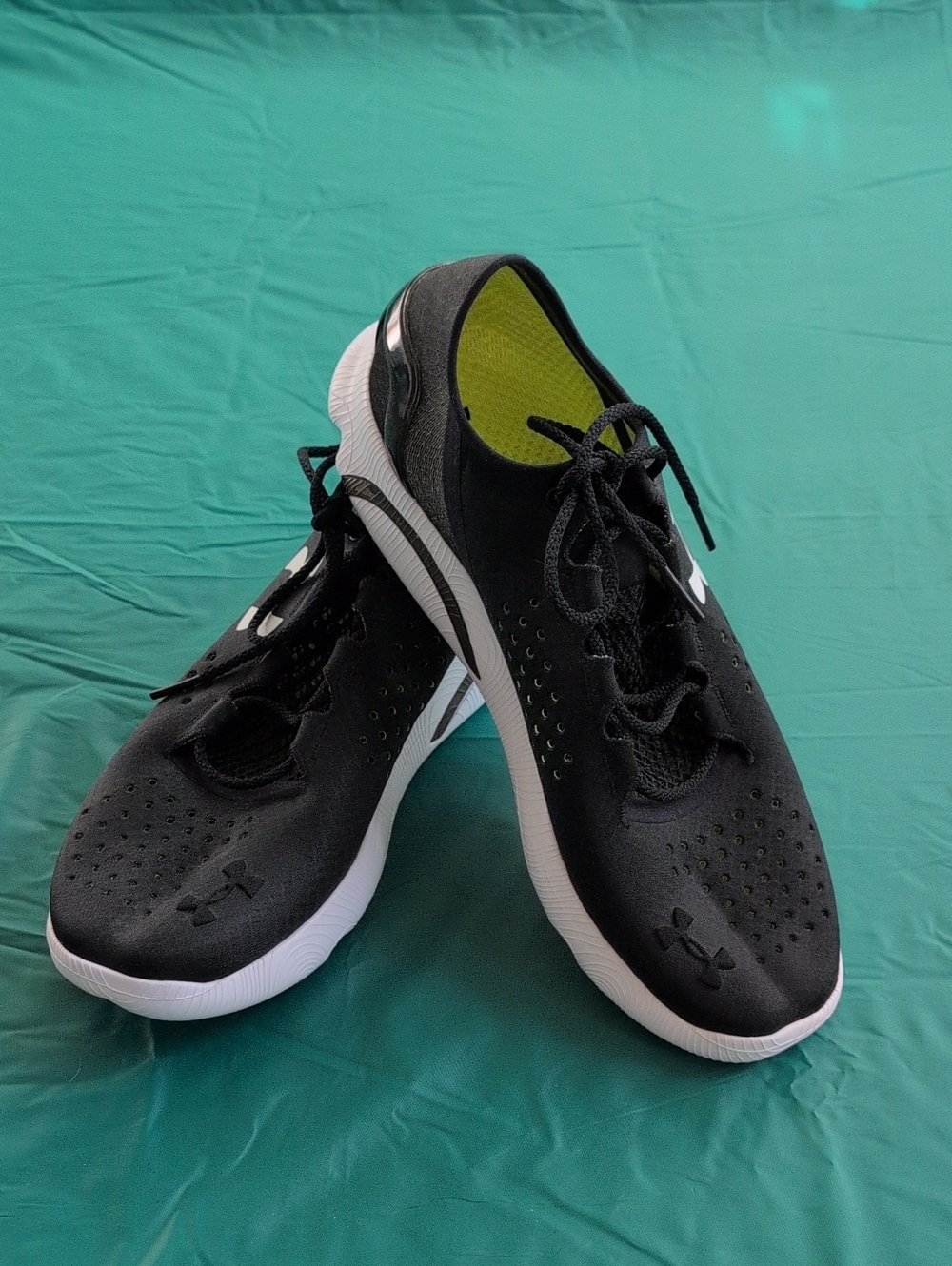 Under Armour Black and White Men's Lightweight Training Sneakers